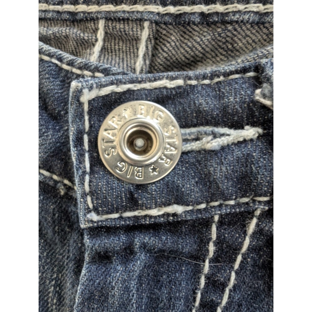 Big Star Sweet Low Rise Cutoff Denim Shorts Women's Size 25 Jorts - Picture 5 of 16